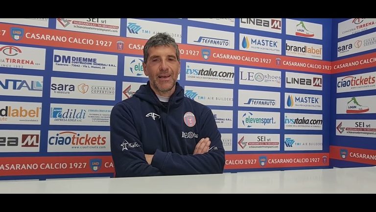 Puteolana-Casarano, Mister Foglia Manzillo in conferenza