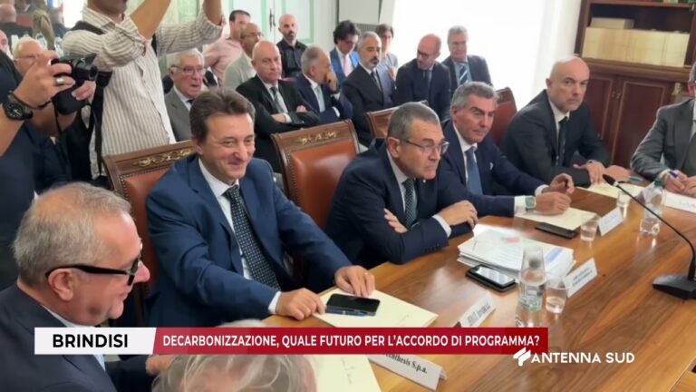 04 AGOSTO 2025   BRINDISI   DECARBONIZZAZIONE, QUALE FUTURO PER L’ACCORDO DI PROGRAMMA