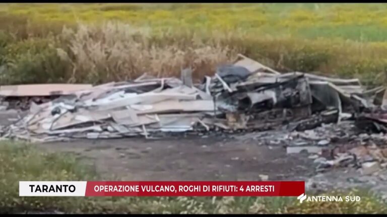 04 AGOSTO 2025 – TARANTO – OPERAZIONE VULCANO, ROGHI DI RIFIUTI: 4 ARRESTI