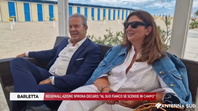 04 AGOSTO 2025 – BARLETTA  /  REGIONALI, AZIONE SPRONA DECARO: “AL SUO FIANCO SE SCENDE IN CAMPO”
