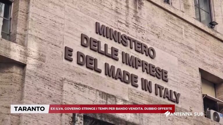06 AGOSTO 2025   TARANTO   EX ILVA, GOVERNO STRINGE I TEMPI PER BANDO VENDITA  DUBBIO OFFERTE