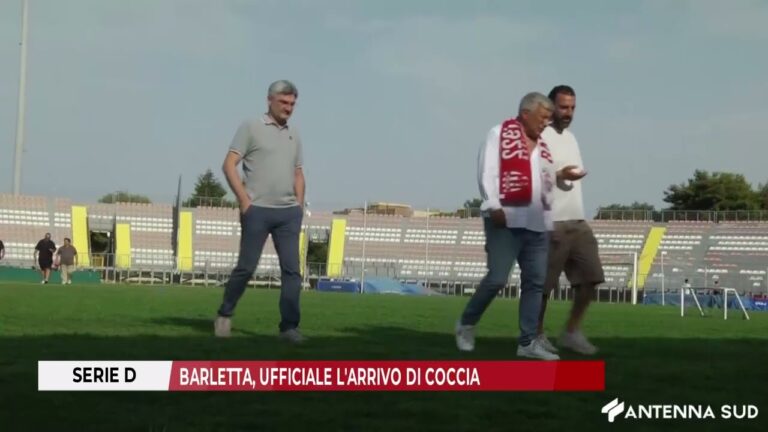 30 AGOSTO 2025 – SERIE D: BARLETTA, UFFICIALE L’ARRIVO DI COCCIA