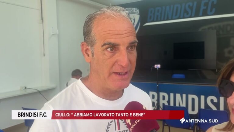 30 AGOSTO 2025   BRINDISI F C CIULLO: “ ABBIAMO LAVORATO TANTO E BENE”