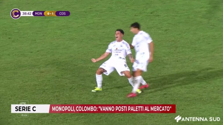 30 AGOSTO 2025 – SERIE C: MONOPOLI, COLOMBO: “VANNO POSTI PALETTI AL MERCATO”