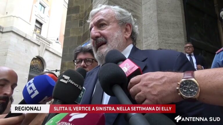 1 SETTEMBRE 2025 – REGIONE, SLITTA IL VERTICE A SINISTRA, NELLA SETTIMANA DI ELLY