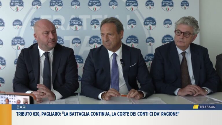 Tributo 630, Pagliaro: “la battaglia continua, la Corte dei Conti ci da’ ragione”