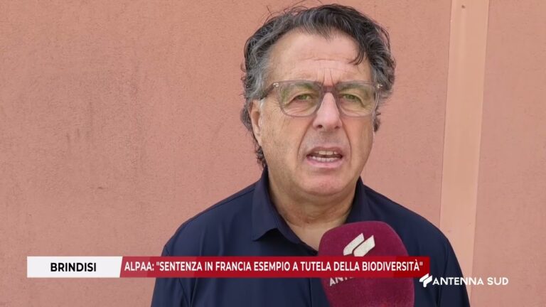 17 SETTEMBRE 2025 – BRINDISI – ALPAA: “SENTENZA IN FRANCIA ESEMPIO A TUTELA DELLA BIODIVERSITÀ”