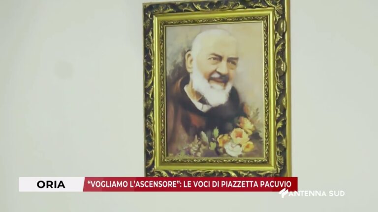 07 OTTOBRE 2025 – ORIA (BR) – “VOGLIAMO L’ASCENSORE”: LE VOCI DI PIAZZETTA PACUVIO