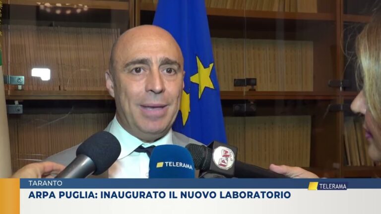 ARPA PUGLIA INAUGURATO IL NUOVO LABORATORIO