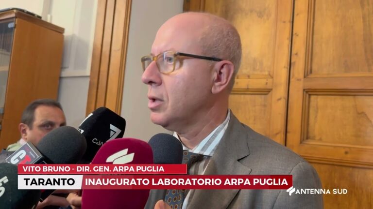 14 OTTOBRE 2025   TARANTO   INAUGURATO LABORATORIO ARPA PUGLIA