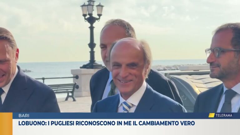 BARI LOBUONO “I PUGLIESI RICONOSCONO IN ME IL VERO CAMBIAMENTO”