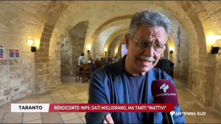 30 OTTOBRE 2025   TARANTO   RENDICONTO INPS DATI MIGLIORANO, MA TANTI INATTIVI