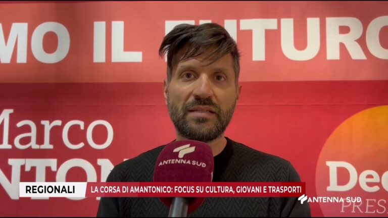 05 NOVEMBRE 2025   REGIONALI PUGLIA   LA CORSA DI AMANTONICO FOCUS SU CULTURA, GIOVANI E TRASPORTI