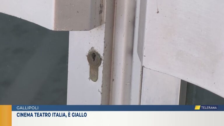 Cinema teatro Italia, è giallo