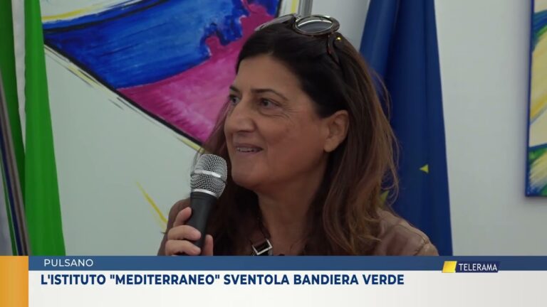 PULSANO L’ISTITUTO MEDITERRANEO SVENTOLA BANDIERA VERDE