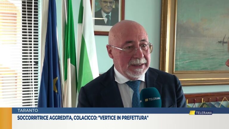 TARANTO. SOCCORRITRICE AGGREDITA, COLACICCO: “VERTICE IN PREFETTURA”