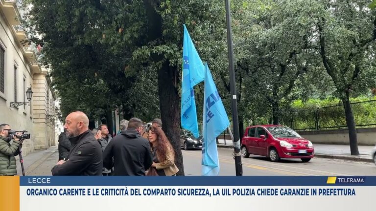 Organico carente e le criticità del comparto sicurezza, la Uil Polizia chiede garanzie in Prefettura