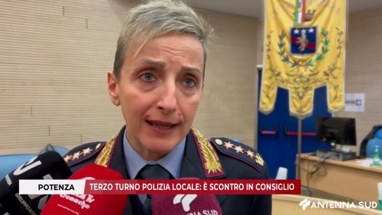 10 NOVEMBRE 2025 – POTENZA: TERZO TURNO POLIZIA LOCALE, È SCONTRO IN CONSIGLIO