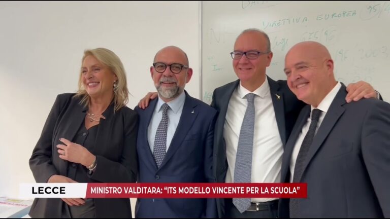 13 NOVEMBRE 2025 – LECCE – MINISTRO VALDITARA “ITS MODELLO VINCENTE PER LA SCUOLA”
