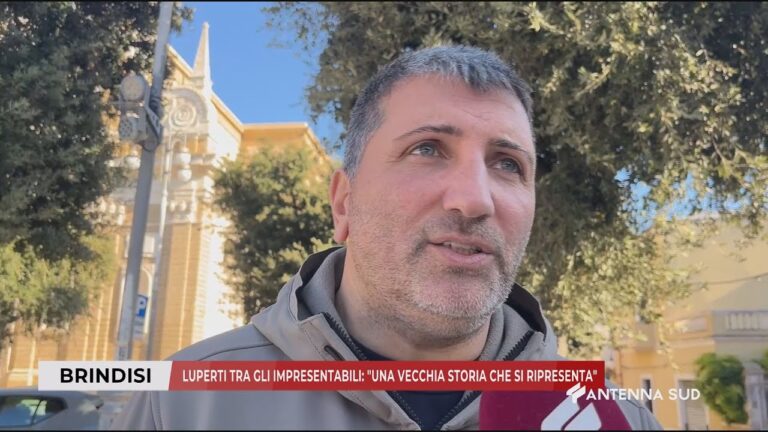 13 NOVEMBRE 2025 – BRINDISI – LUPERTI TRA GLI IMPRESENTABILI: “UNA VECCHIA STORIA CHE SI RIPRESENTA”