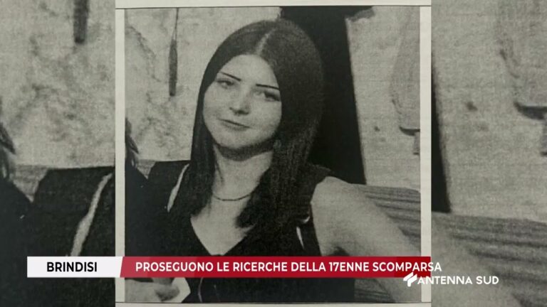 13 NOVEMBRE 2025 – BRINDISI – PROSEGUONO LE RICERCHE DELLA 17ENNE SCOMPARSA