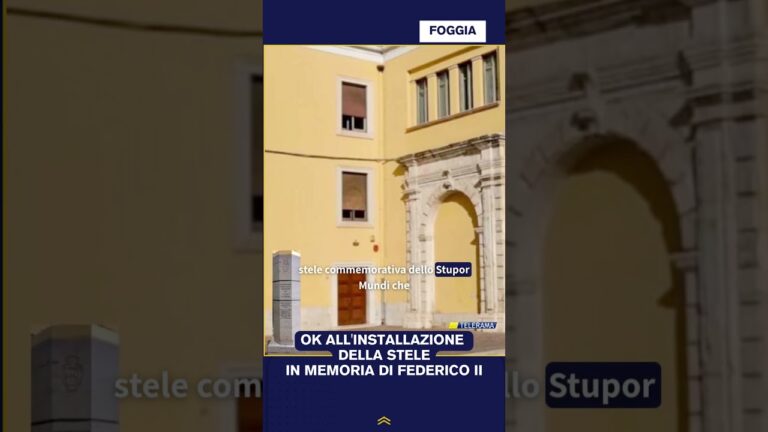 Ok all’installazione della stele in memoria di federico II