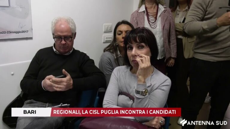 13 NOVEMBRE 2025 – BARI: REGIONALI, LA CISL PUGLIA INCONTRA I CANDIDATI