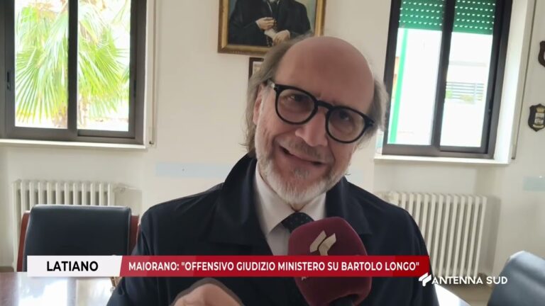 15 NOVEMBRE 2025 – LATIANO (BR) – MAIORANO: OFFENSIVO GIUDIZIO MINISTERO SU BARTOLO LONGO
