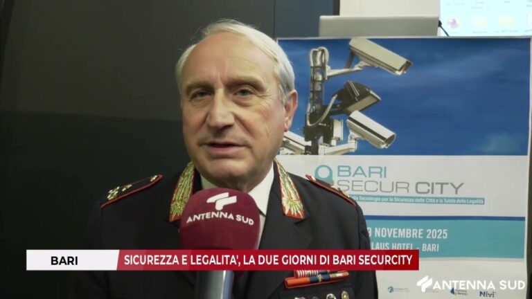 18 NOVEMBRE 2025 – BARI SICUREZZA E LEGALITA’, LA DUE GIORNI DI BARI SECURCITY