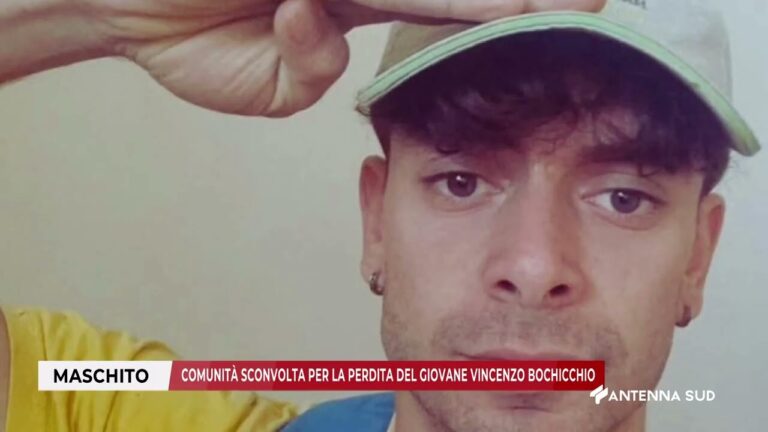 18 NOVEMBRE 2025   MASCHITO    COMUNITÀ SCONVOLTA PER LA PERDITA DEL GIOVANE VINCENZO BOCHICCHIO