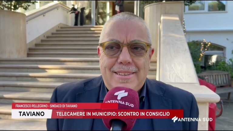 18 NOVEMBRE 2025   TAVIANO LE – TELECAMERE IN MUNICIPIO; SCONTRO IN CONSIGLIO