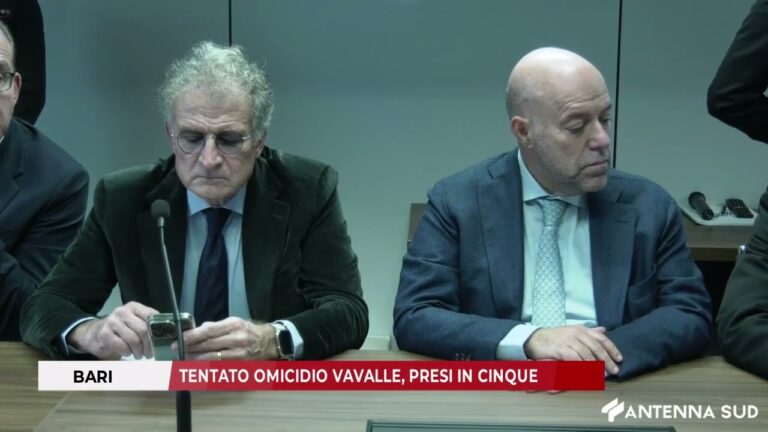 18 NOVEMBRE 2025 – BARI TENTATO OMICIDIO VAVALLE, PRESI IN CINQUE