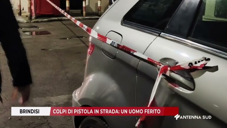 19 NOVEMBRE 2025   BRINDISI   COLPI DI PISTOLA IN STRADA UN UOMO FERITO