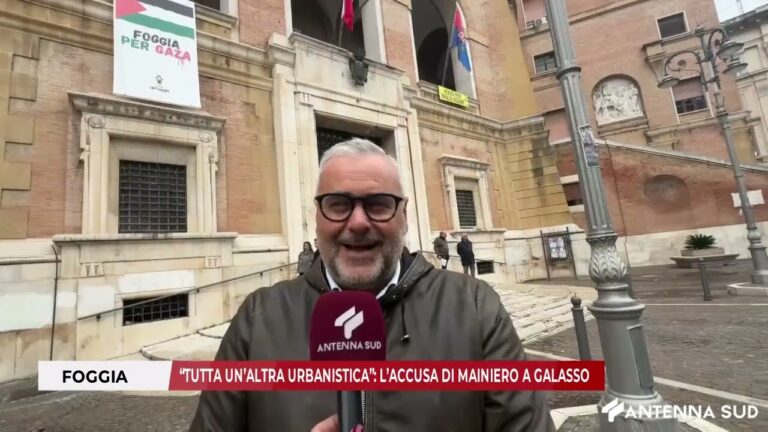 19 NOVEMBRE 2025 –  FOGGIA, ‘TUTTA UN’ALTRA URBANISTICA’: L’ACCUSA DI MAINIERO A GALASSO