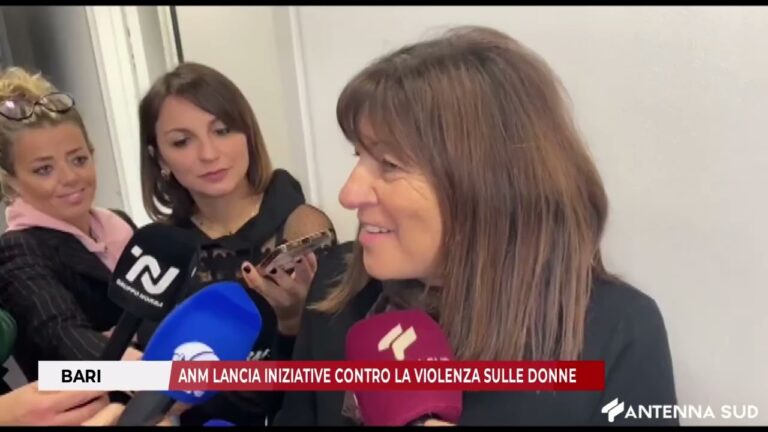 19 NOVEMBRE 2025 –  BARI,   ANM LANCIA INIZIATIVE CONTRO LA VIOLENZA SULLE DONNE
