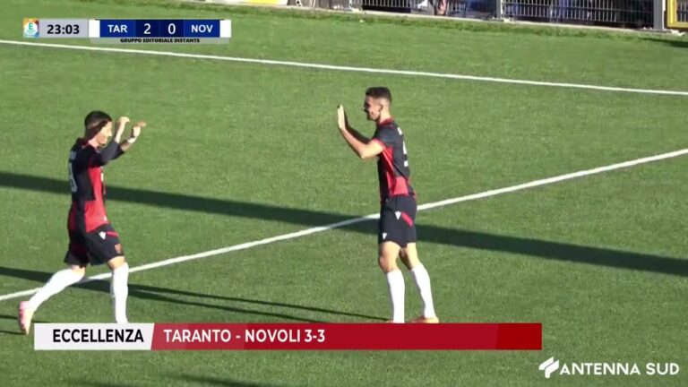 23 NOVEMBRE 2025 – ECCELLENZA: TARANTO – NOVOLI 3-3