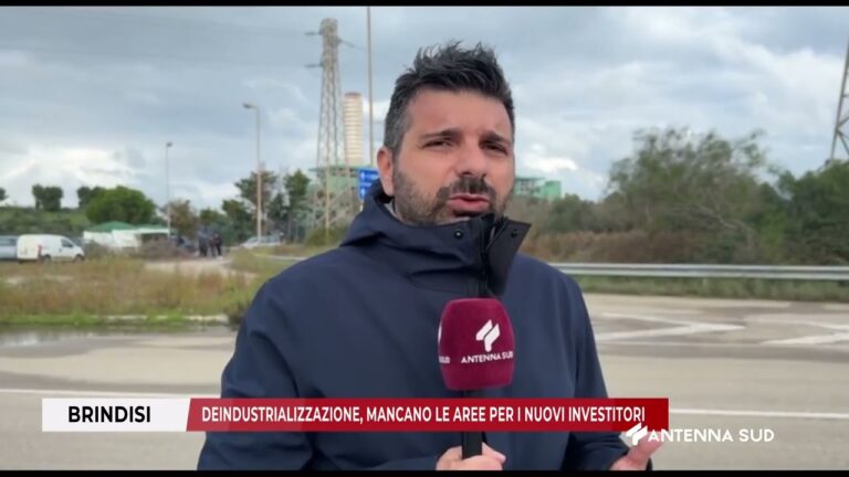 29 NOVEMBRE 2025 – BRINDISI – DEINDUSTRIALIZZAZIONE, MANCANO LE AREE PER I NUOVI INVESTITORI