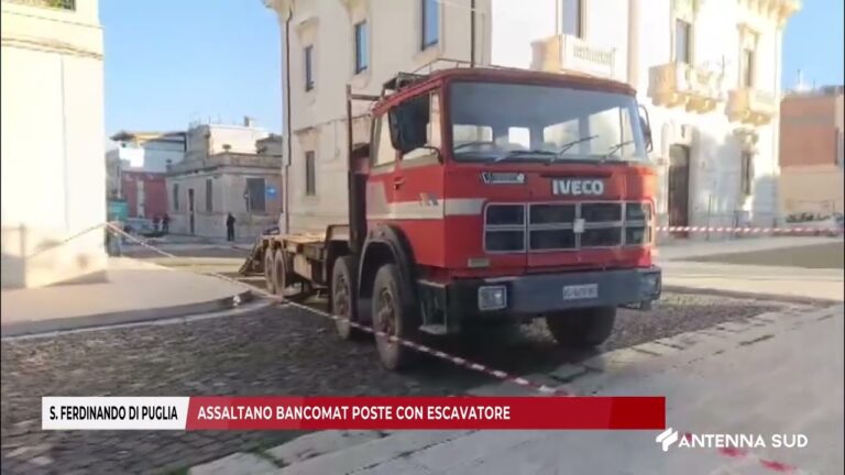 30 NOVEMBRE 2025   SAN FERDINANDO DI PUGLIA   ASSALTANO BANCOMAT POSTE CON ESCAVATORE