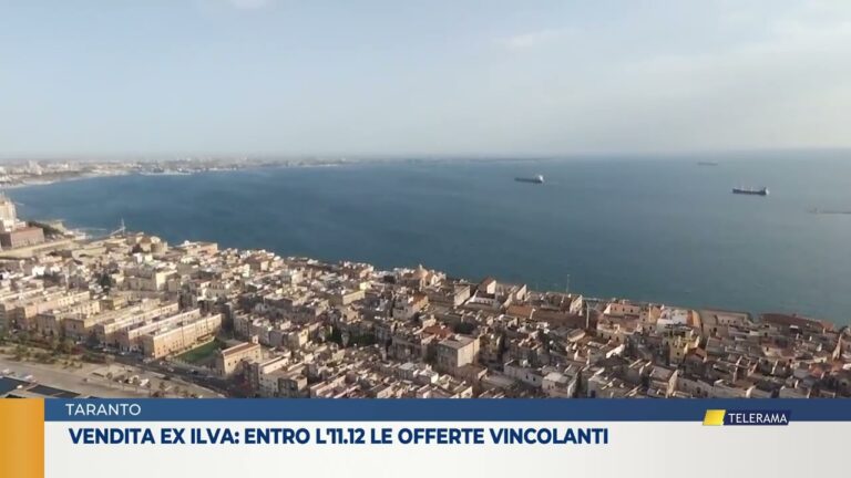 Vendita Ex ILVA: entro l’ 11 dicembre le offerte vincolanti