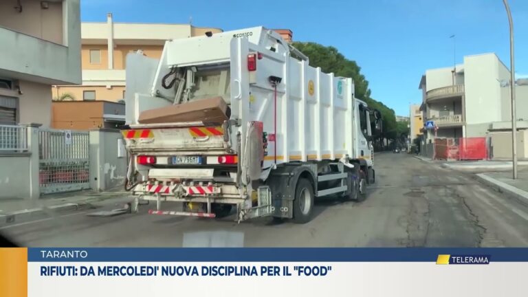 Rifiuti: da mercoledì nuova disciplina per il “food”