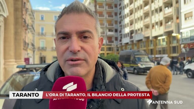 30 NOVEMBRE 2025   TARANTO   L’ORA DI TARANTO, IL BILANCIO DELLA PROTESTA