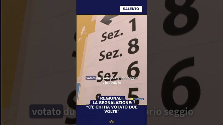 Regionali, la segnalazione: “C’è chi ha votato due volte”