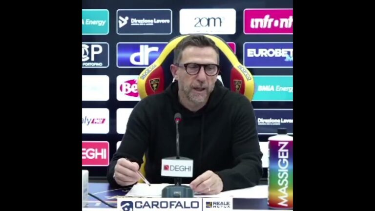 Di Francesco presenta Cremonese-Lecce