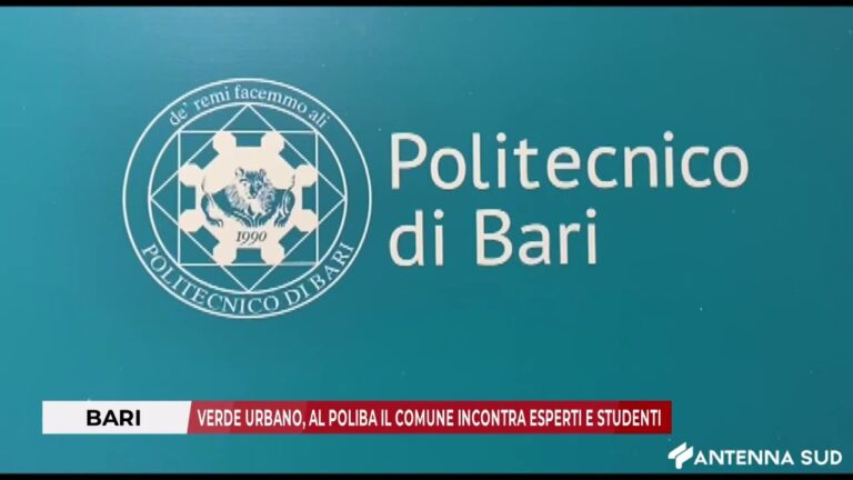 3 DICEMBRE 2025 – BARI: VERDE URBANO, AL POLIBA IL COMUNE INCONTRA ESPERTI E STUDENTI