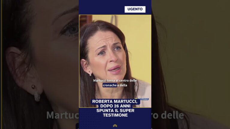 Roberta Martucci, dopo 26 anni spunta il super testimone
