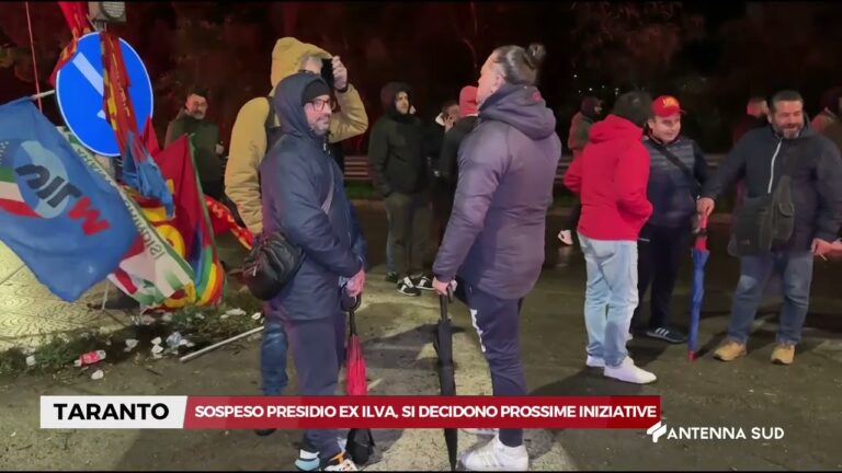 04 DICEMBRE 2025   TARANTO   SOSPESO PRESIDIO EX ILVA, SI DECIDONO PROSSIME INIZIATIVE