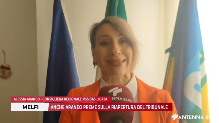 3 DICEMBRE 2025 – MELFI. ANCHE ARANEO PREME SULLA RIAPERTURA DEL TRIBUNALE