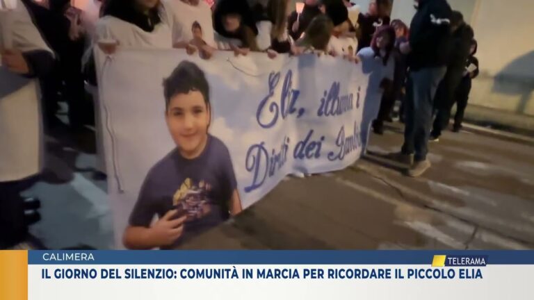Il giorno del silenzio: comunità in marcia per ricordare il piccolo Elia