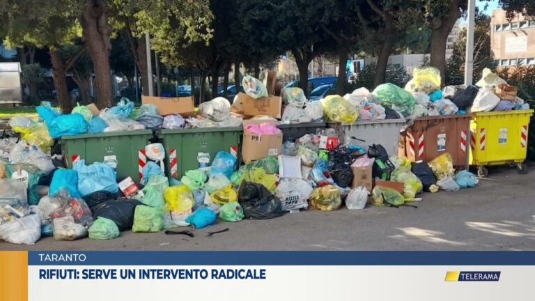 Rifiuti: serve un intervento radicale