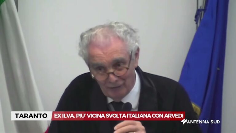 07 DICEMBRE 2025   TARANTO   EX ILVA, PIU’ VICINA LA SVOLTA ITALIANA CON ARVEDI